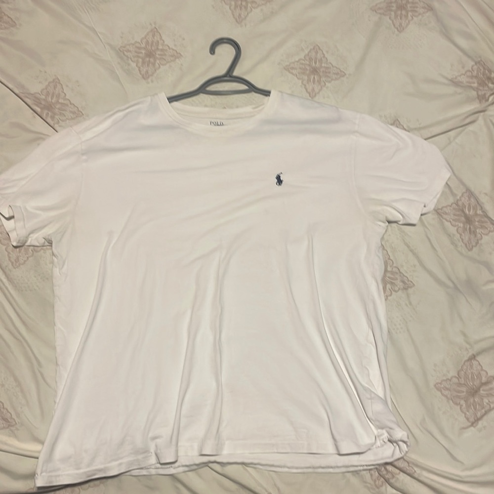 White polo tee